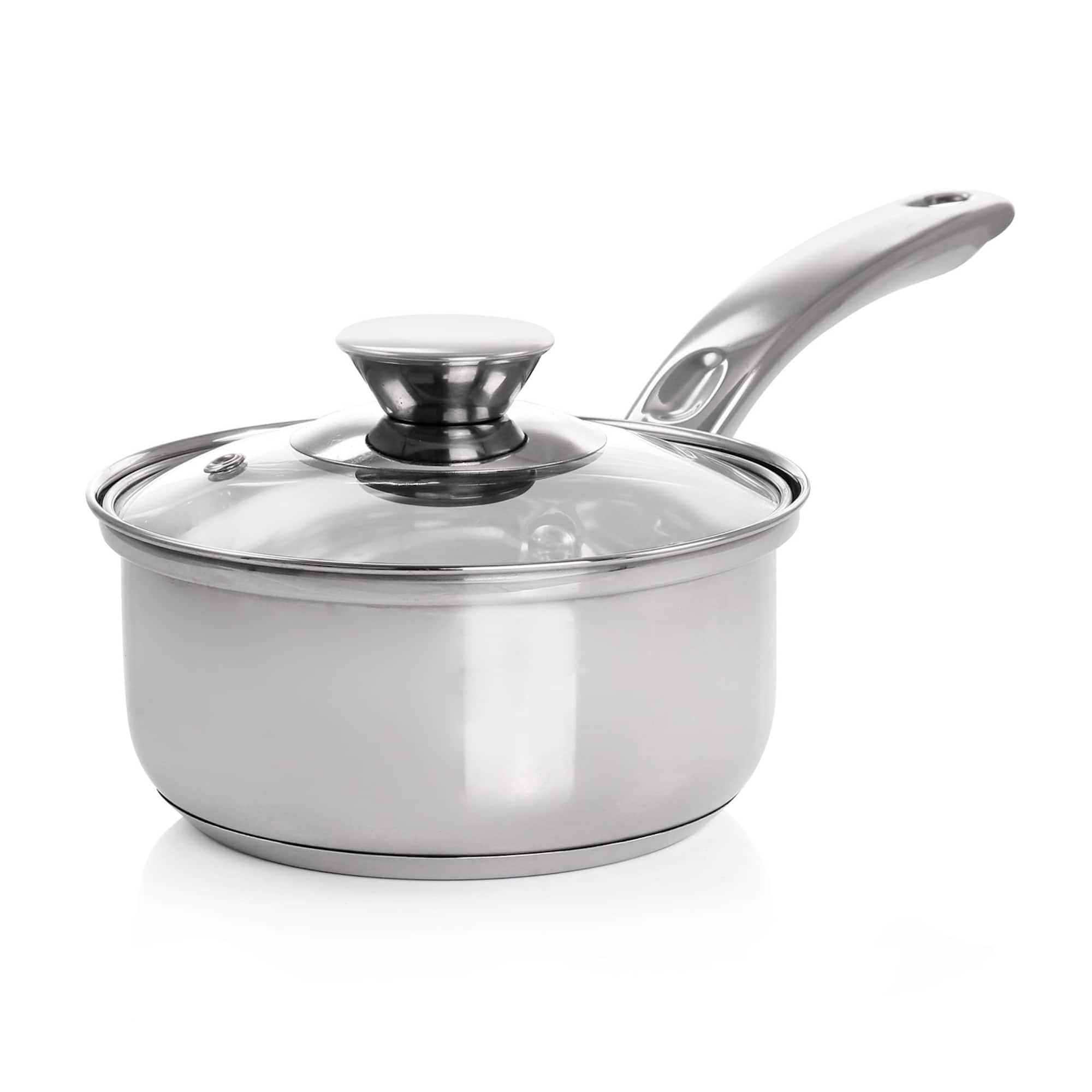 Gibson Home® Anston 7-Piece Silver Stainless Steel Cookware Set